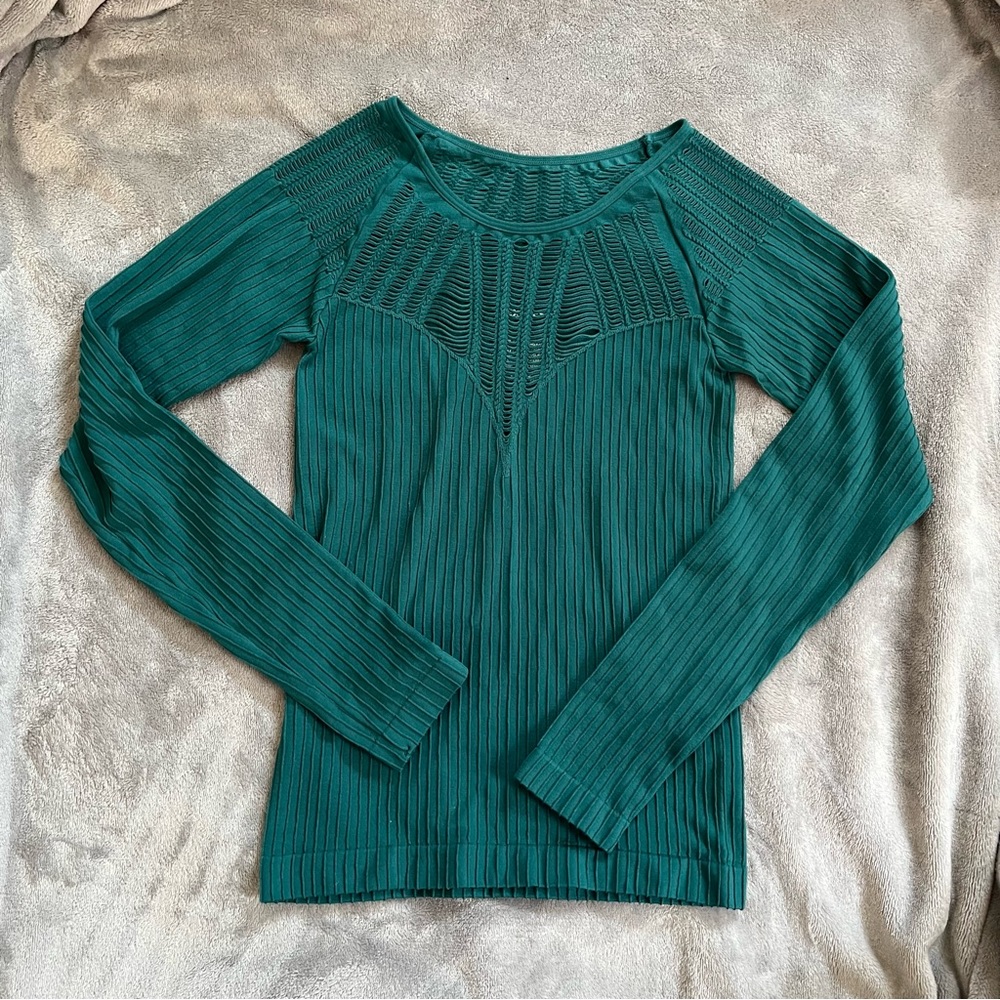 Express green long sleeve top Size SX